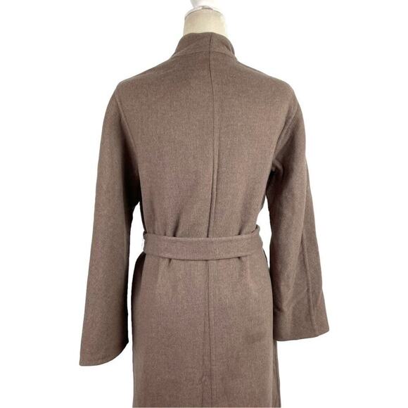 Mondi Pure New Wool Belted Longline Duster Cardigan Beige German Size 34 USA 2 - Picture 9 of 16
